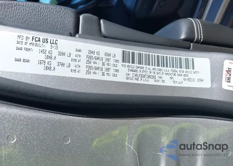 2015 Jeep Grand Cherokee Limited из США, поврежденный, VIN 1C4RJFBG8FC882303